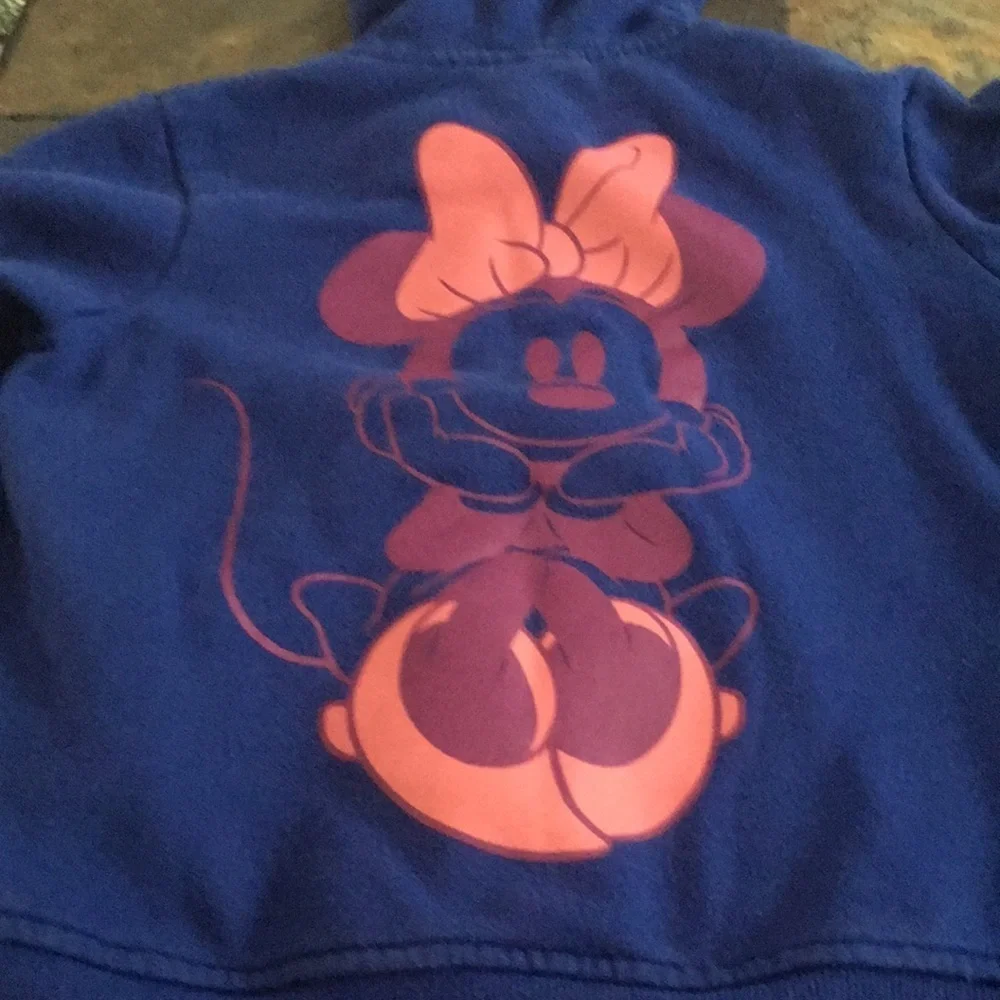 Disney Minnie mouse hooded jacket. Size small